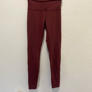 Lululemon Maroon Leggings LIKE NEW